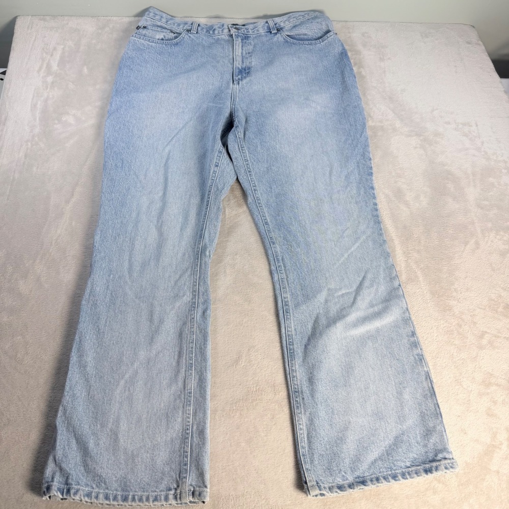 Lauren Ralph Lauren Straight Leg Jeans Womens 18W Light Wash Cotton Vintage